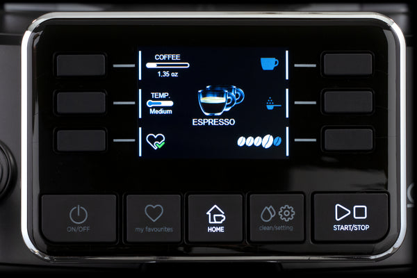 Full-color interface on the Gaggia Cadorna Barista Plus